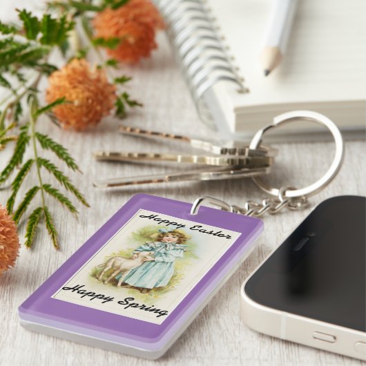  paasmeisje sleutelhanger (Voorkant Rechts)