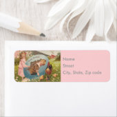  paasmeisje Victoriaans gierroze Etiket (Insitu)