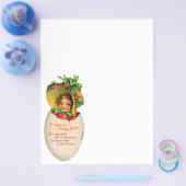 paasmeisje, Victoriaans meisje met Bonnet in eier Flyer (Enkel)