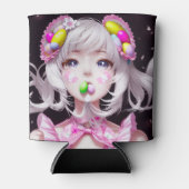 Paasmeisje/voorjaarsmeisje Blikjeskoeler (Voorkant)