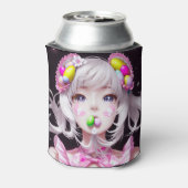 Paasmeisje/voorjaarsmeisje Blikjeskoeler (Blikje Achterkant)