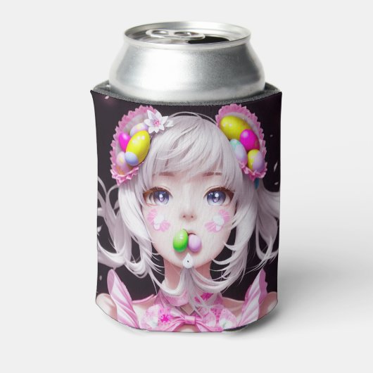 Paasmeisje/voorjaarsmeisje Blikjeskoeler (Blikje Achterkant)