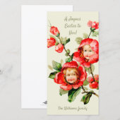 Paasmeisjes bloemen CC1214 Floral fantasy Feestdagenkaart (Voorkant / Achterkant)