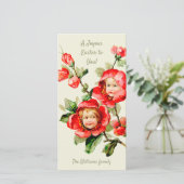 Paasmeisjes bloemen CC1214 Floral fantasy Feestdagenkaart (Staand voorkant)