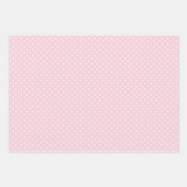 Paasmeisjes roze Bunnies en Polka Dots Pattern. Inpakpapier Vel (Voorkant 2)