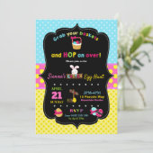 Paasmeisjes van de hauspartij kaart (Staand voorkant)