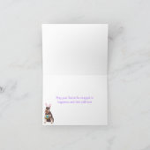 Paasminiatuurschnauzer Feestdagen Kaart (Binnen)