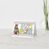 Paasminiatuurschnauzer Feestdagen Kaart (Voorkant)