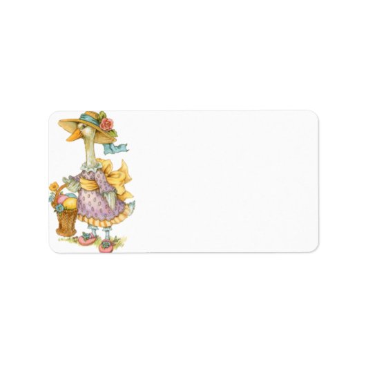 Paasmoeder Goose Etiket (Voorkant)