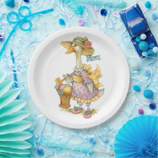 Paasmoeder Goose Papieren Bordje (Feest)