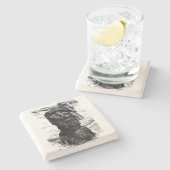 Paasmoer Stenen Onderzetter (Zijkant)