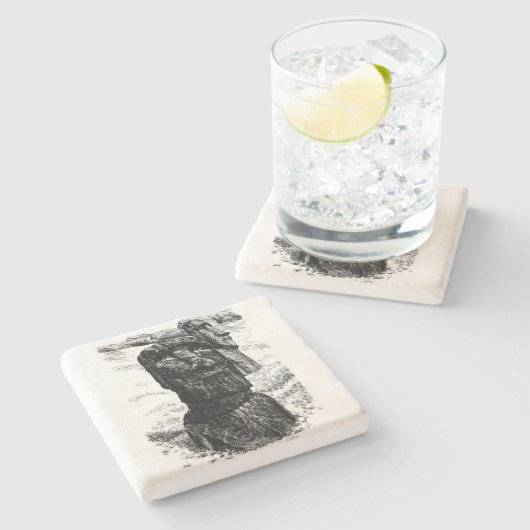 Paasmoer Stenen Onderzetter (Zijkant)