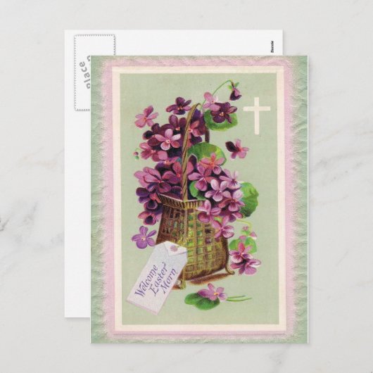 Paasmorgen Feestdagenkaart (Voorkant / Achterkant)