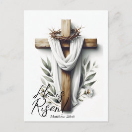 Paasmorgen Kruis met Doornenkroon Briefkaart