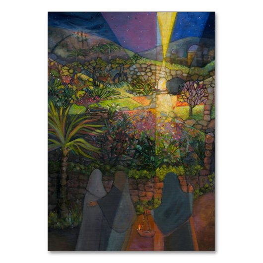 Paasmorgen, vrouwen bij de Tomb Prayer Kaart (Voorkant)