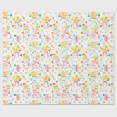 Paasnarcissen Boeket en Fiets Cadeaupapier (Vlak)