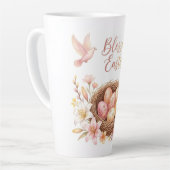Paasnest met eieren latte mok (Linkerhoek)