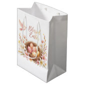 Paasnest met eieren medium cadeauzakje (Voorkant Gekanteld)