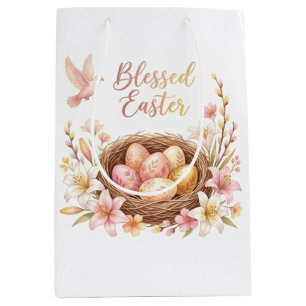 Paasnest met eieren medium cadeauzakje