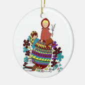 Paasochtend in Pysanka Oekraïnse volkskunst Keramisch Ornament (Links)