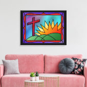 Paasochtendcanvas Canvas Afdruk (Insitu (Woonkamer))