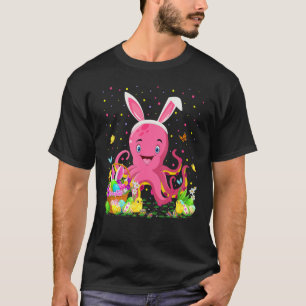 Paasoep Octopus Bunny Egg Hunting Octopus Paasse T-shirt