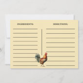 Paasontbijt Haan Ei Foto Recept Kaart (Achterkant)