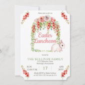 Paasontbijt Konijn Bloem | Wijnranken Frame  Kaart (Voorkant)