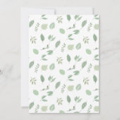 Paasontbijt Konijn Salie Bloemenkrans Kaart (Achterkant)