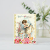  paasontwerp voor 'paasbegroeting' briefkaart (Staand voorkant)