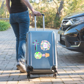 Paasopening kruis en braad Eiereieren Sticker (Koffer Insitu)