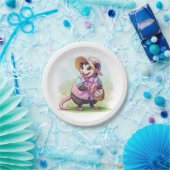 paasopossum papieren bordje (Feest)