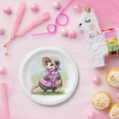 paasopossum papieren bordje (Feest)