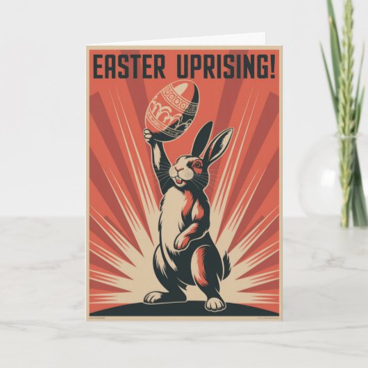 Paasopstand Konijn Kaart Ierse Opstand Humor (Voorkant)