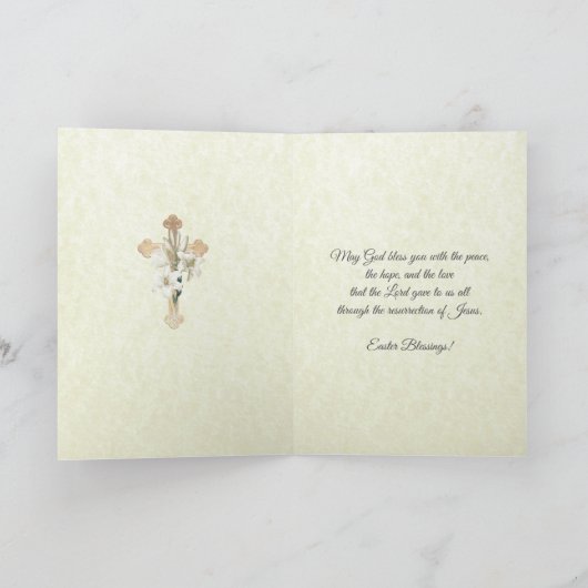 Paasopstanding Engelen Jezus Katholiek Feestdagen Kaart (Binnen)