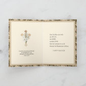 Paasopstanding Jezus Gebed Vintage Feestdagen Kaart (Binnen)