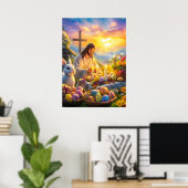 Paasopstanding Jezus Religie Muur Kunst Poster (Thuiskantoor)