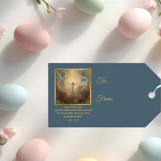 Paasopstanding Religieus Cadeaulabel