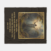 Paasopstanding Religieus Fleece Deken (Voorkant (Horizontaal))