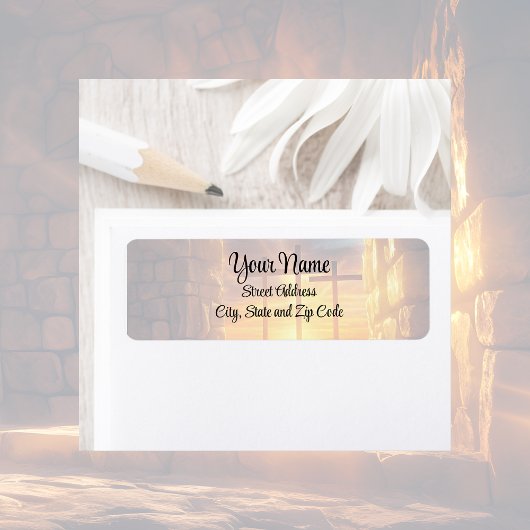 Paasopstandingsviering RET-Adresetiketten Etiket