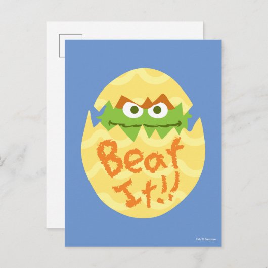 PaasOscar de Grouch Briefkaart (Voorkant / Achterkant)