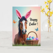 Paaspaard Lente Pret Kaart (Gele Bloem)