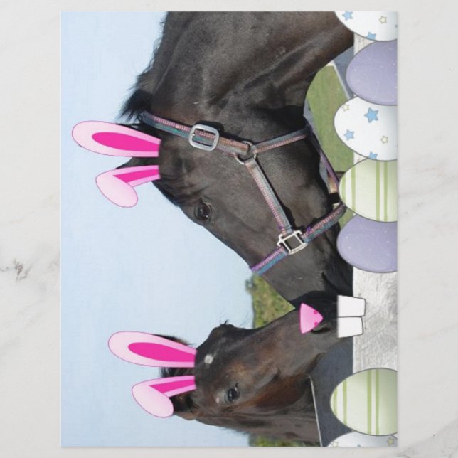Paaspaarden en poney (Voorkant)