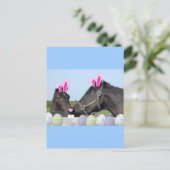 Paaspaarden en -Pony Briefkaart (Staand voorkant)
