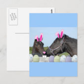 Paaspaarden en -Pony Briefkaart (Voorkant / Achterkant)