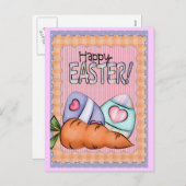 PaaspaasBriefkaart bevestigen Feestdagenkaart (Voorkant / Achterkant)