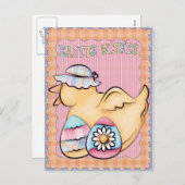 PaaspaasBriefkaart bevestigen Feestdagenkaart (Voorkant / Achterkant)