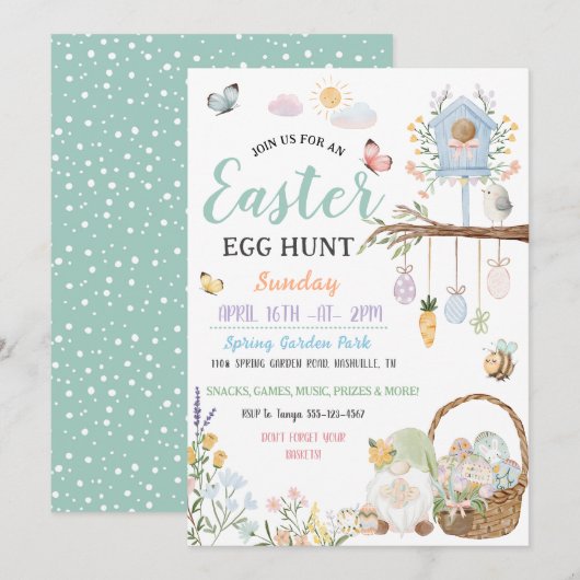 Paaspaaseiertenteknomes Kaart (Voorkant / Achterkant)