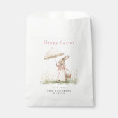 Paaspaashaas in pastelkleuren bedankzakje (Voorkant)