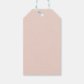 Paaspaashaas in pastelkleuren cadeaulabel (Achterkant)